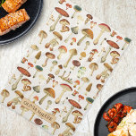 Vintage Mushroom Pattern Tea Towel<br><div class="desc">Elevate your kitchen with our vintage mushroom pattern kitchen towel. A touch of rustic charm for nature and botany enthusiasts</div>