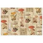 Vintage Mushroom Tissue for Decoupage