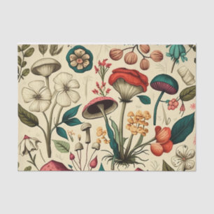 Vintage Mushrooms & Flora Collection Tissue Paper