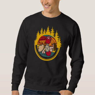 Vintage Mushrooms Foraging Fungi Perfect Retro 1 Sweatshirt