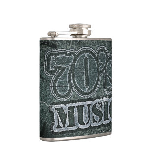 Vintage Music 70's Hip Flask