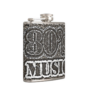 Vintage Music 80's Hip Flask