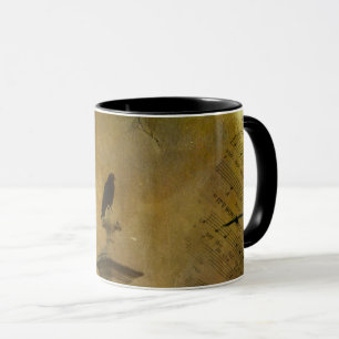 Vintage Music And Crows Mug