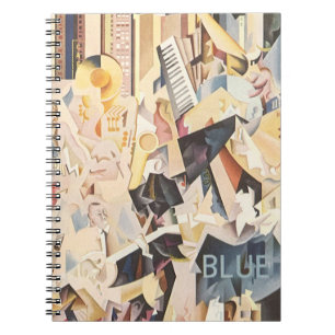 Vintage Music, Art Deco Jazz, Rhapsody in Blue Notebook