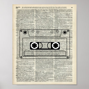 Vintage Music Cassette Poster