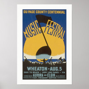 Vintage Music Festival Poster