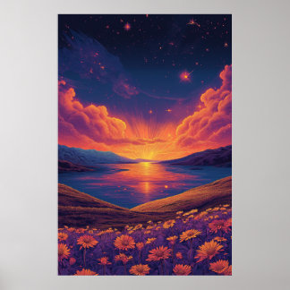 Vintage Music Festival Poster by Moebius Transform