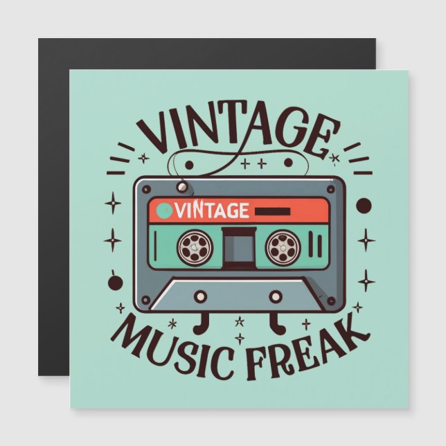 Vintage Music Freak (Front/Back)