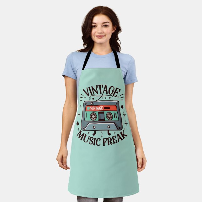 Vintage Music Freak Apron (Worn)