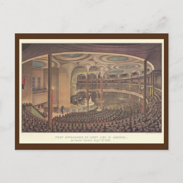 Vintage Music, Jenny Lind, Swedish Opera Singer Postcard (Front)