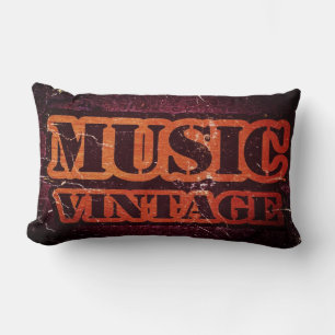 Vintage Music Lumbar Cushion