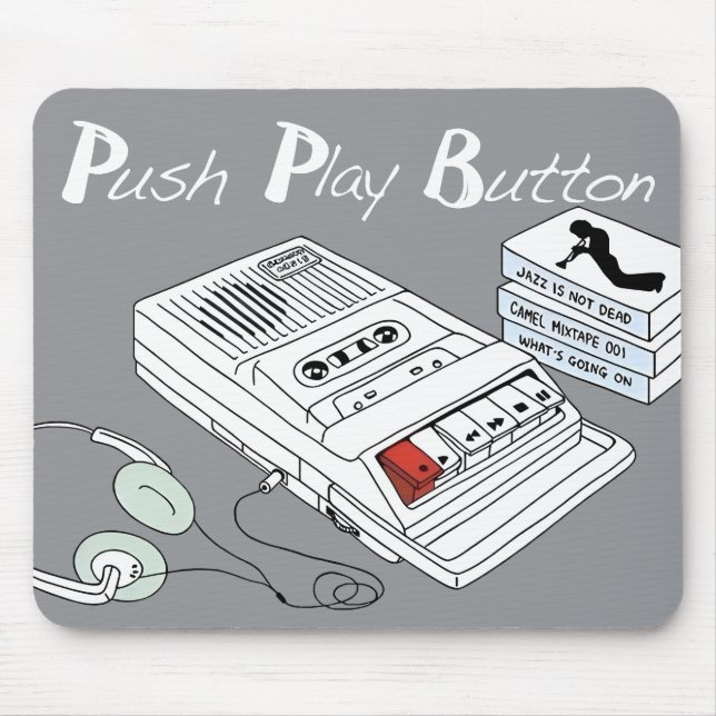  Vintage Music Mousepad (Front)