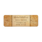 Vintage Music Notes Elegant Musical Address