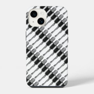 Vintage Music, Old Fashioned Retro Microphone iPhone 14 Case