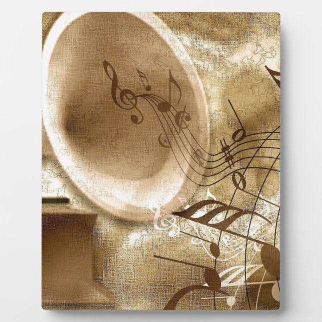 Vintage Music Plaque (Front)
