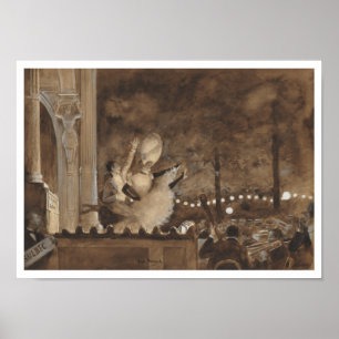 Vintage Music Print Dance Orchestra Musician Band