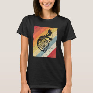 Vintage Music Retro French Horn T-Shirt