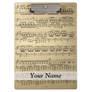 Vintage Music Sheet Clipboard