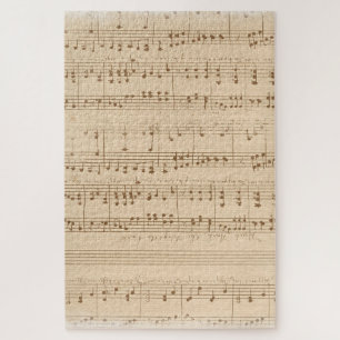 vintage music sheet jigsaw puzzle