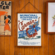 Vintage Musical Event Poster - Carmen