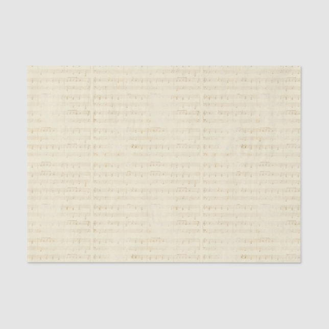 Vintage Musical Notes Sheet Music (Front)