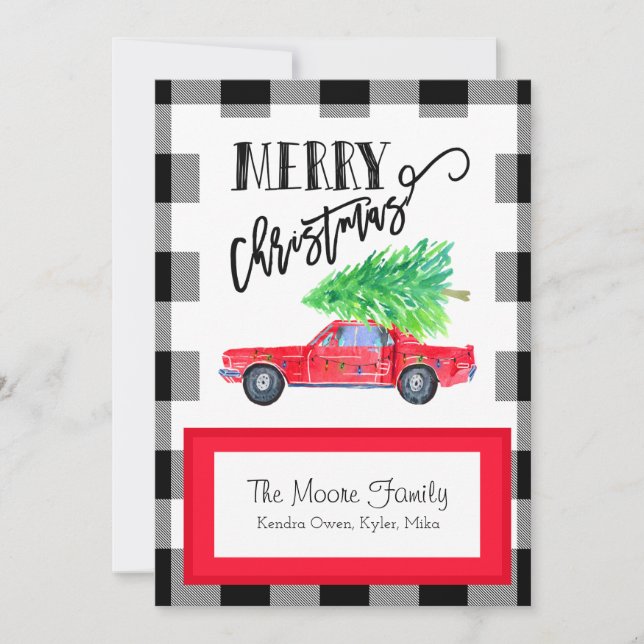 Vintage Mustang Christmas Card (Front)
