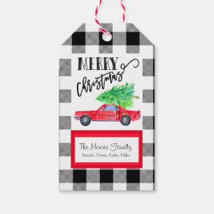 Vintage Mustang Christmas Gift Tag