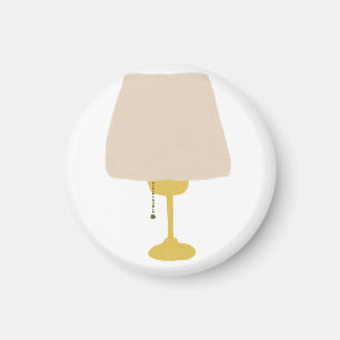 Vintage Mustard Yellow Table Lamp Bedside Decor Magnet
