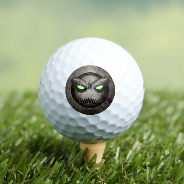 Vintage Mutemoji Golf Balls (Insitu Tee)