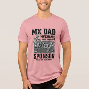 Vintage MX Dad Motocross Riding Buddy Shirt Design