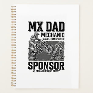 Vintage MX Dad Motocross Riding Buddy Shirt Design Planner