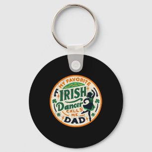 Vintage My Favourite Dancer Calls Me Dad Key Ring