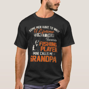 Vintage My Favourite Fishing Player Calls Me Grand T-Shirt