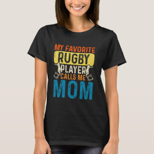 Vintage My Favourite Rugby Player Calls Me Mum T-Shirt