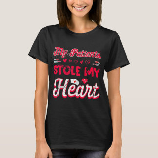 Vintage My Patients Stole My Heart Nurse Meme  T-Shirt