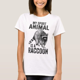 Vintage My Spirit Animal is a Racoon Trash Panda T-Shirt