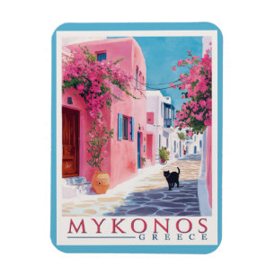 Vintage Mykonos, Greek Magnet