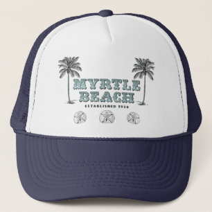 Vintage Myrtle Beach South Carolina Est 1938 Trucker Hat
