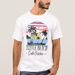 Vintage Myrtle Beach South Carolina Tropical Vacat T-Shirt