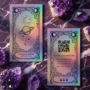Vintage Mystical Celestial Astrology Business Card