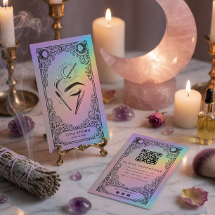 Vintage Mystical Celestial Brow Artist Business Card