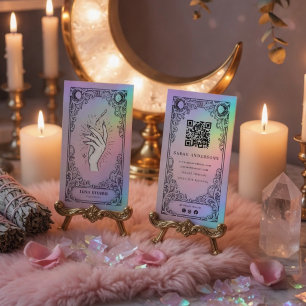 Vintage Mystical Celestial Nail Artist Business Card