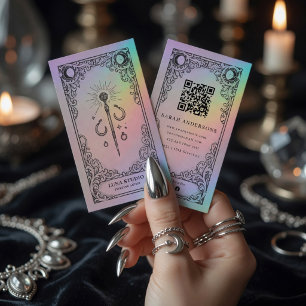 Vintage Mystical Celestial Piercing Artist Business Card