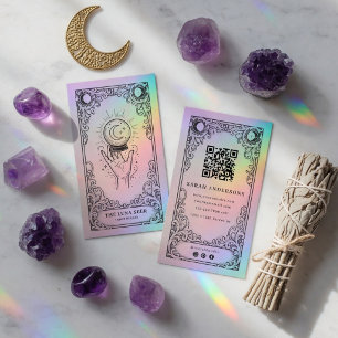 Vintage Mystical Celestial Tarot Reader  Business Card