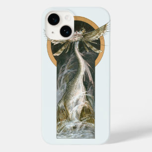 Vintage Mythology, a Winged Dragon in the Ocean Case-Mate iPhone 14 Case