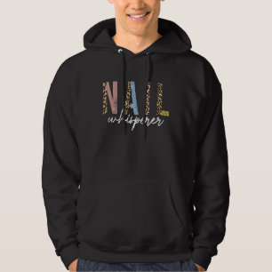 Vintage Nail Whisperer Leopard Nail Artist Nail Te Hoodie