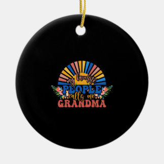 Vintage Nana Ceramic Ornament
