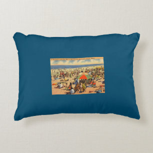 Vintage Nantasket Beach, Massachusetts Decorative Cushion