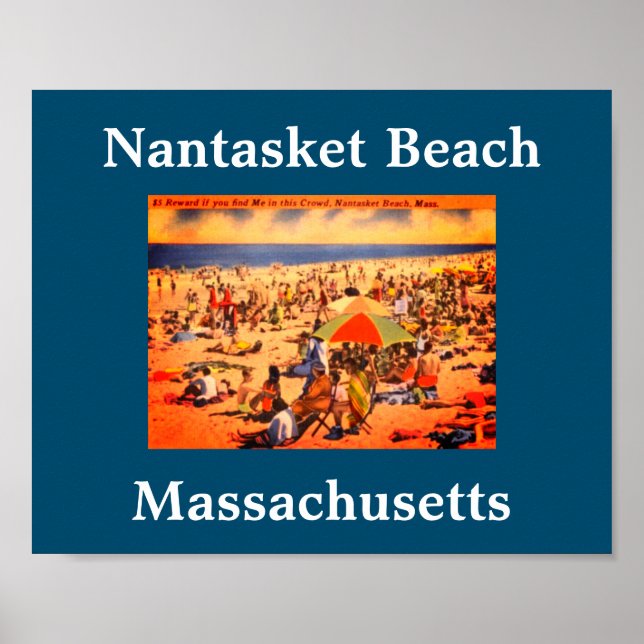 Vintage Nantasket Beach, Massachusetts Poster (Front)