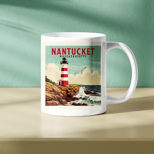Vintage Nantucket Massachusetts Coffee Mug